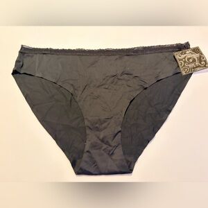 NWT Wilshire Montana Black Ribbed Lace Trim Panties Size 4X – Bundle 5/$25